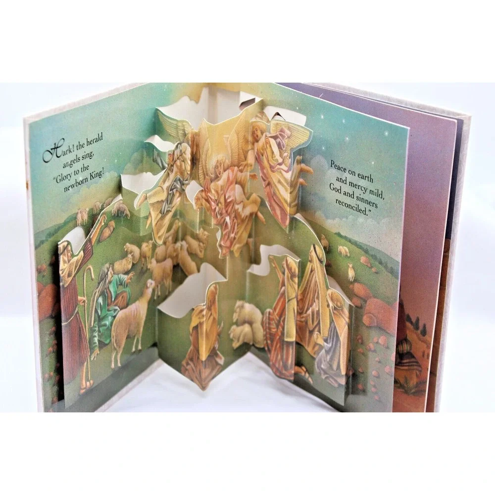 1992 Christmas Pop-up Books Lot of 5 Hard Cover Treasury Collection Vintage